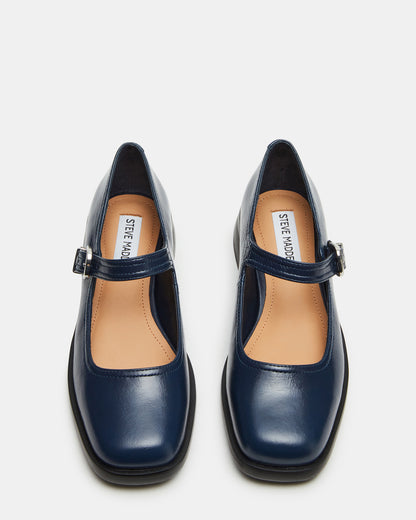 DELANCY NAVY LEATHER