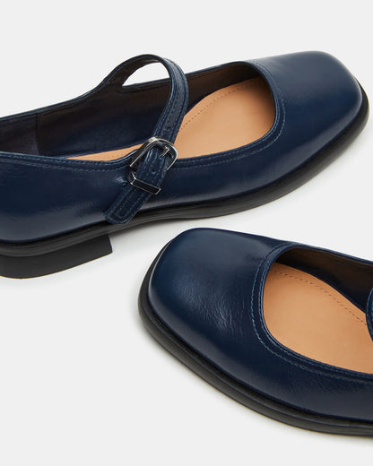 DELANCY NAVY LEATHER