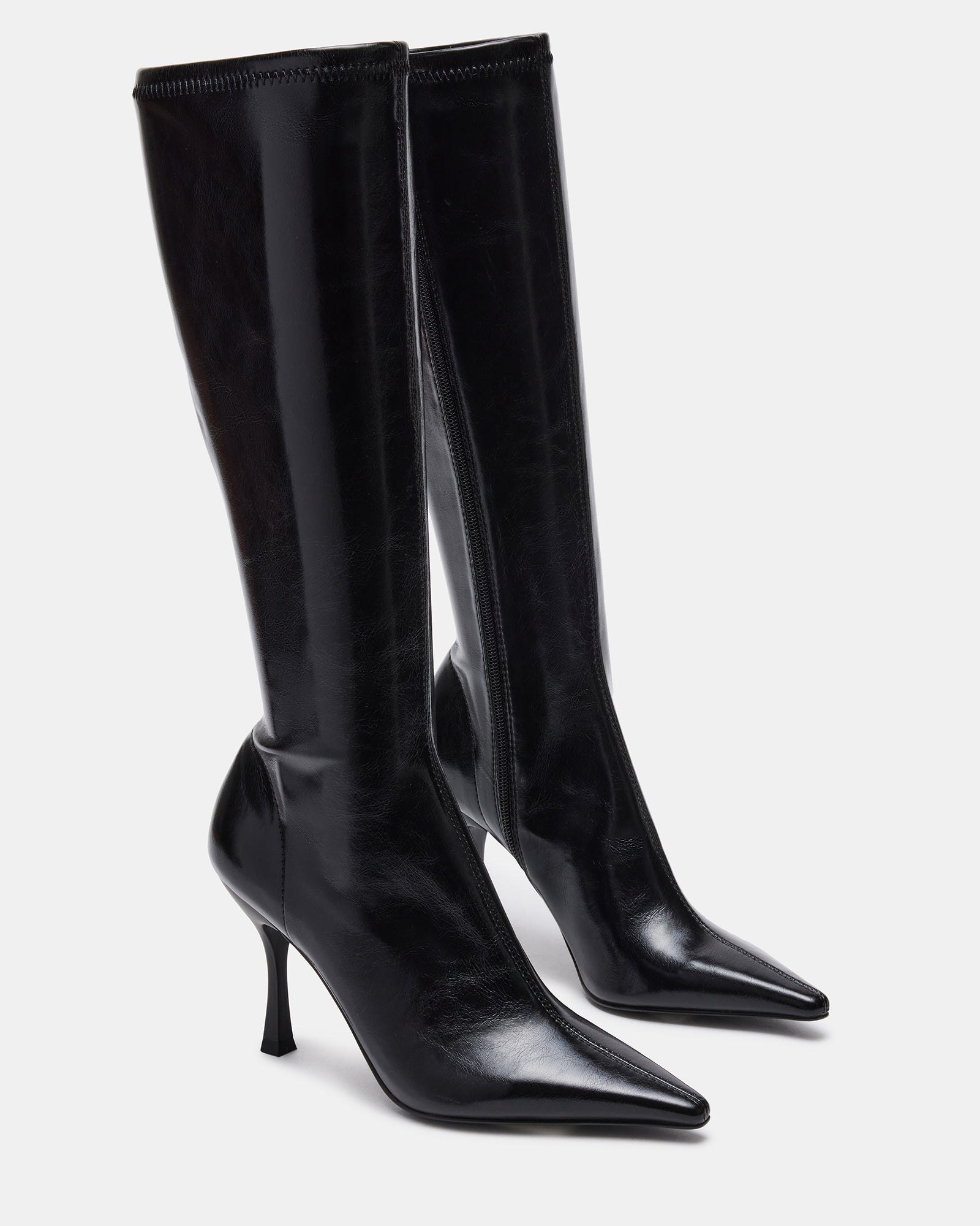 DREA Black Pointed Toe Knee High Boot | Women&amp;#39;s Boots – Steve Madden