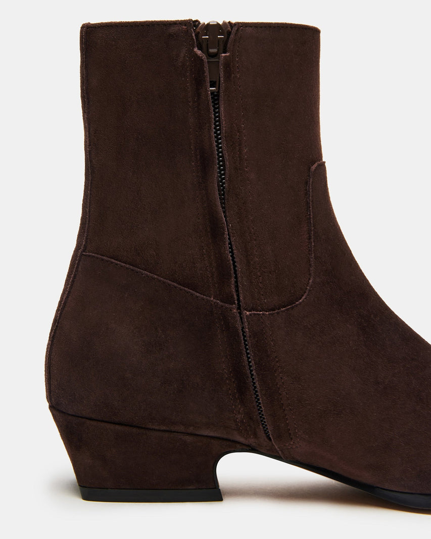 DUSTY CHOCOLATE BROWN SUEDE