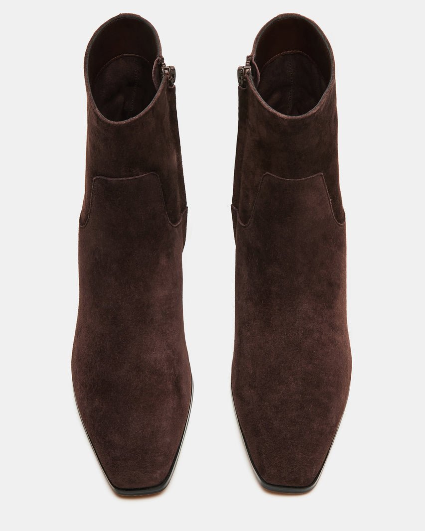 DUSTY CHOCOLATE BROWN SUEDE