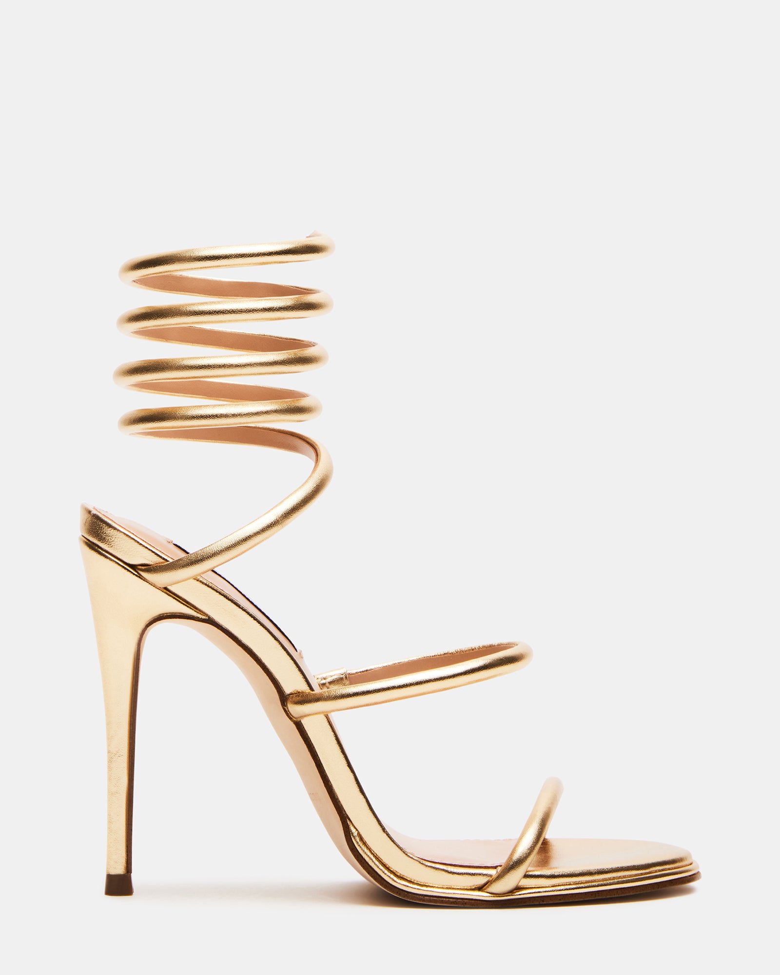 Gucci Allie Knotted Strappy Sandal, Gold | Heels, Strappy sandals, Gold  shoes