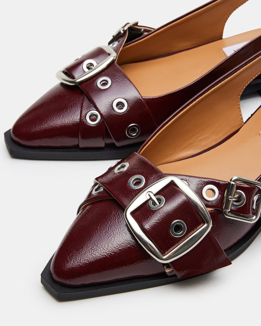 GUTZY BURGUNDY PATENT