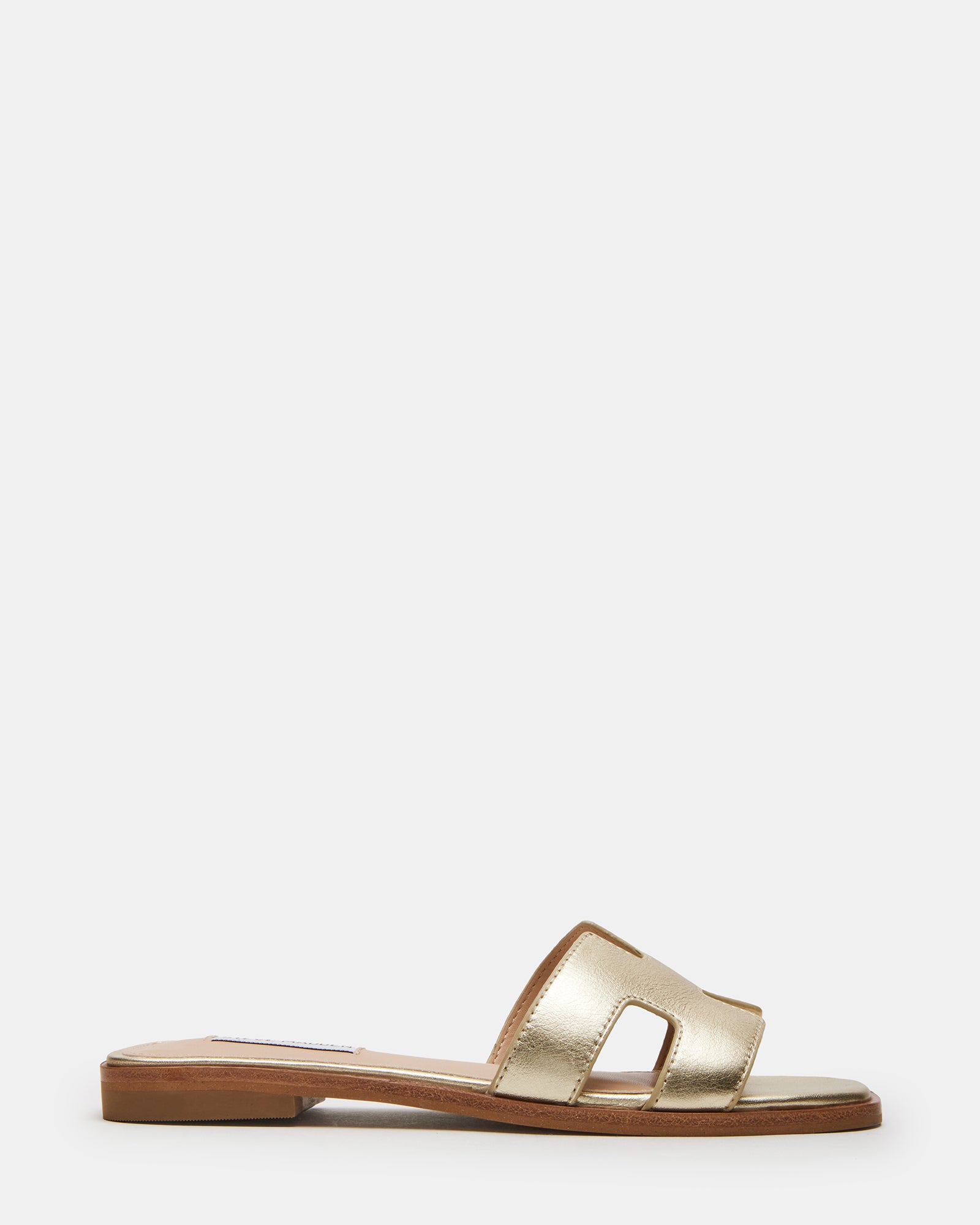 HADYN Gold Leather Sandal | Women's Designer Sandals – Steve Madden