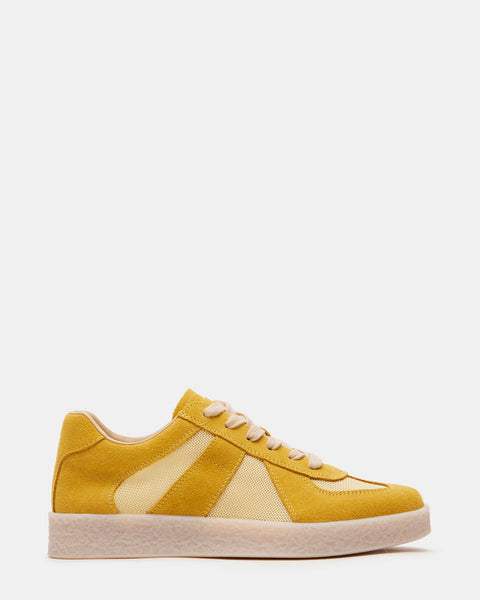 HYPER Yellow Low-Top Contrasting Panel Sneaker | Women's Sneakers ...