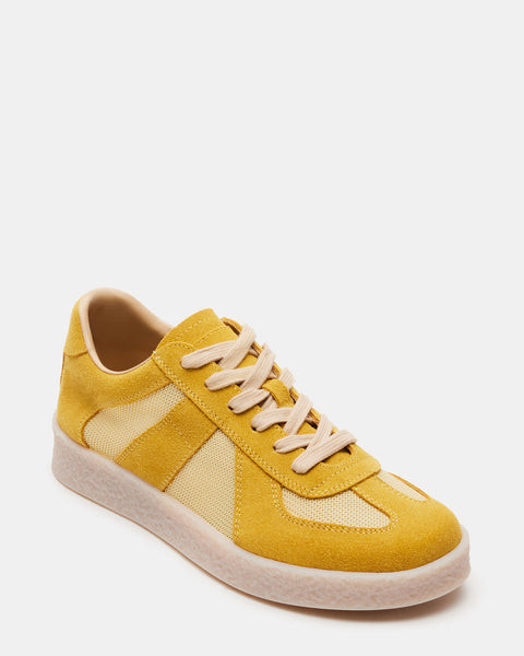 HYPER Yellow Low-Top Contrasting Panel Sneaker | Women's Sneakers ...