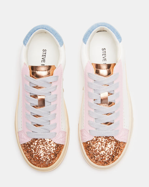 KIDS' MOLLY White Multi Low-Top Lace-Up Sneaker | Girls' Sneakers ...