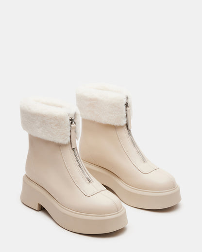 JONES FAUX FUR BONE LEATHER