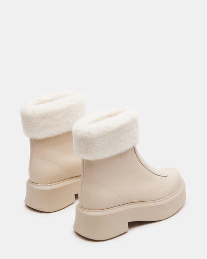 JONES FAUX FUR BONE LEATHER