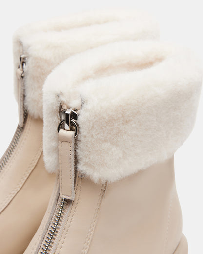 JONES FAUX FUR BONE LEATHER