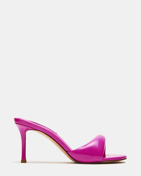 KIERAN Pink Patent Mule Heel | Women's Heels – Steve Madden