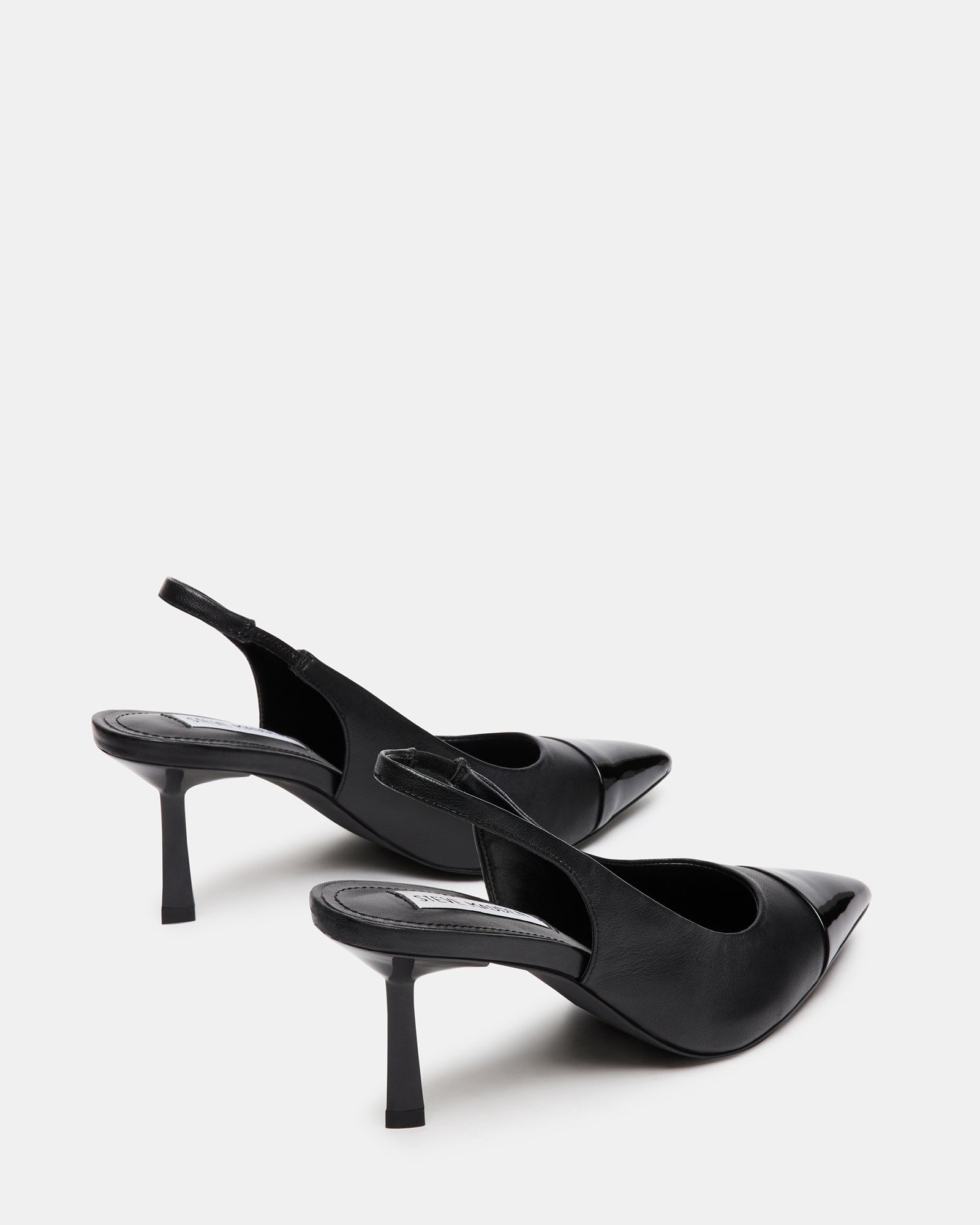 KLING Black Leather Slingback Pump | Women's Heels – Steve Madden