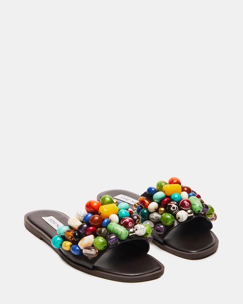 KNICKY Multi Beads Slide Sandal | Women's Sandals – Steve Madden