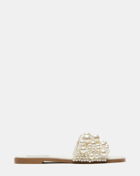 KNICKY Ivory Pearl Slide Sandal | Women's Sandals – Steve Madden