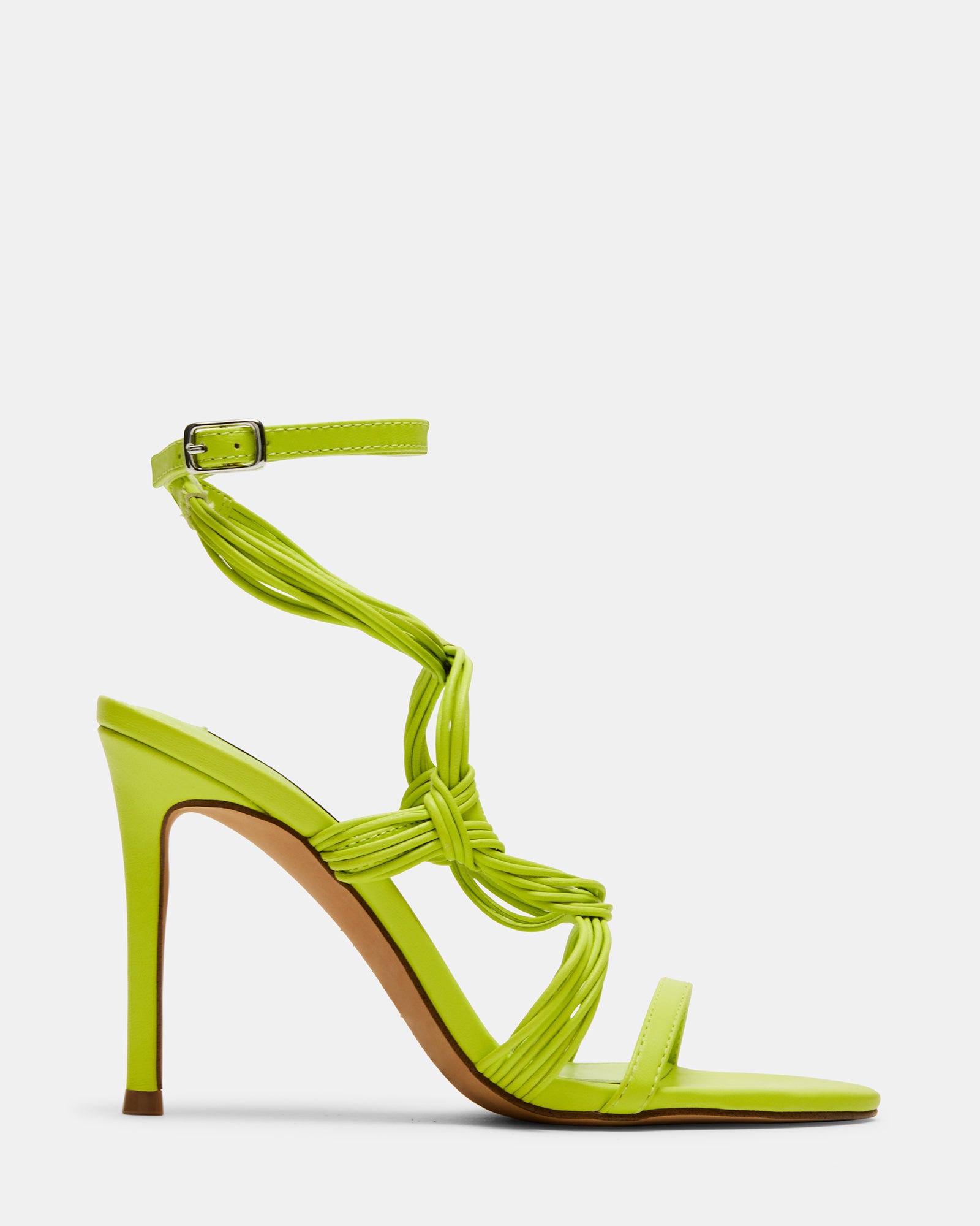LELE Green Leather Strappy Heels | Women's Heels – Steve Madden