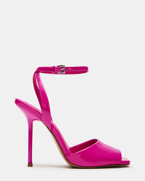 LILAC Pink Patent Square-Toe Strappy Heel | Women's Heels – Steve Madden