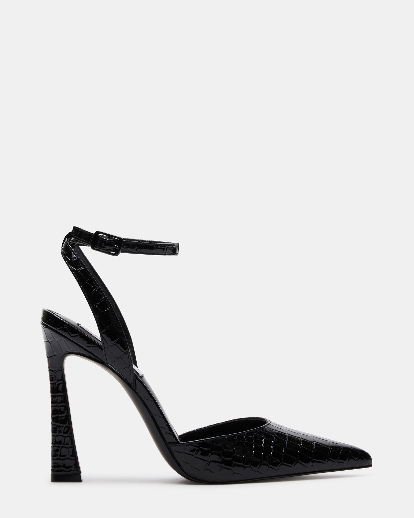 LUNAR Black Crocodile Pump | Women's Heels – Steve Madden