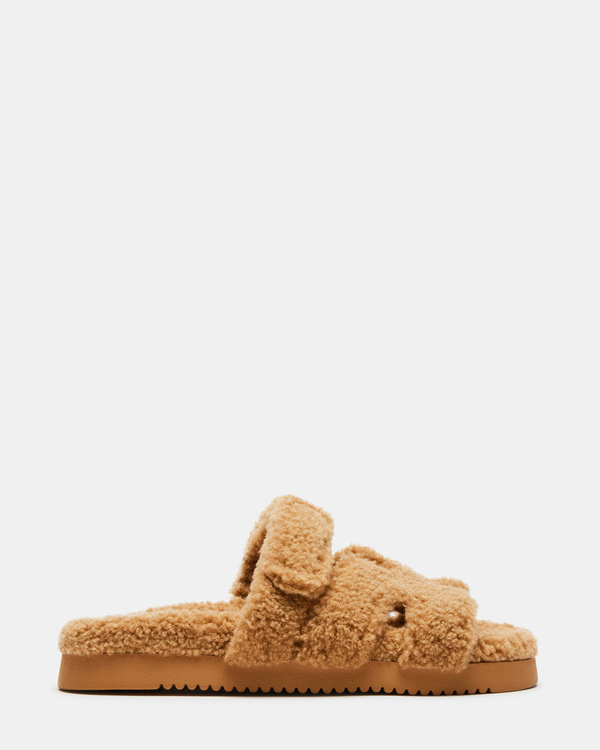 MAYVEN FAUX SHEARLING CAMEL FABRIC