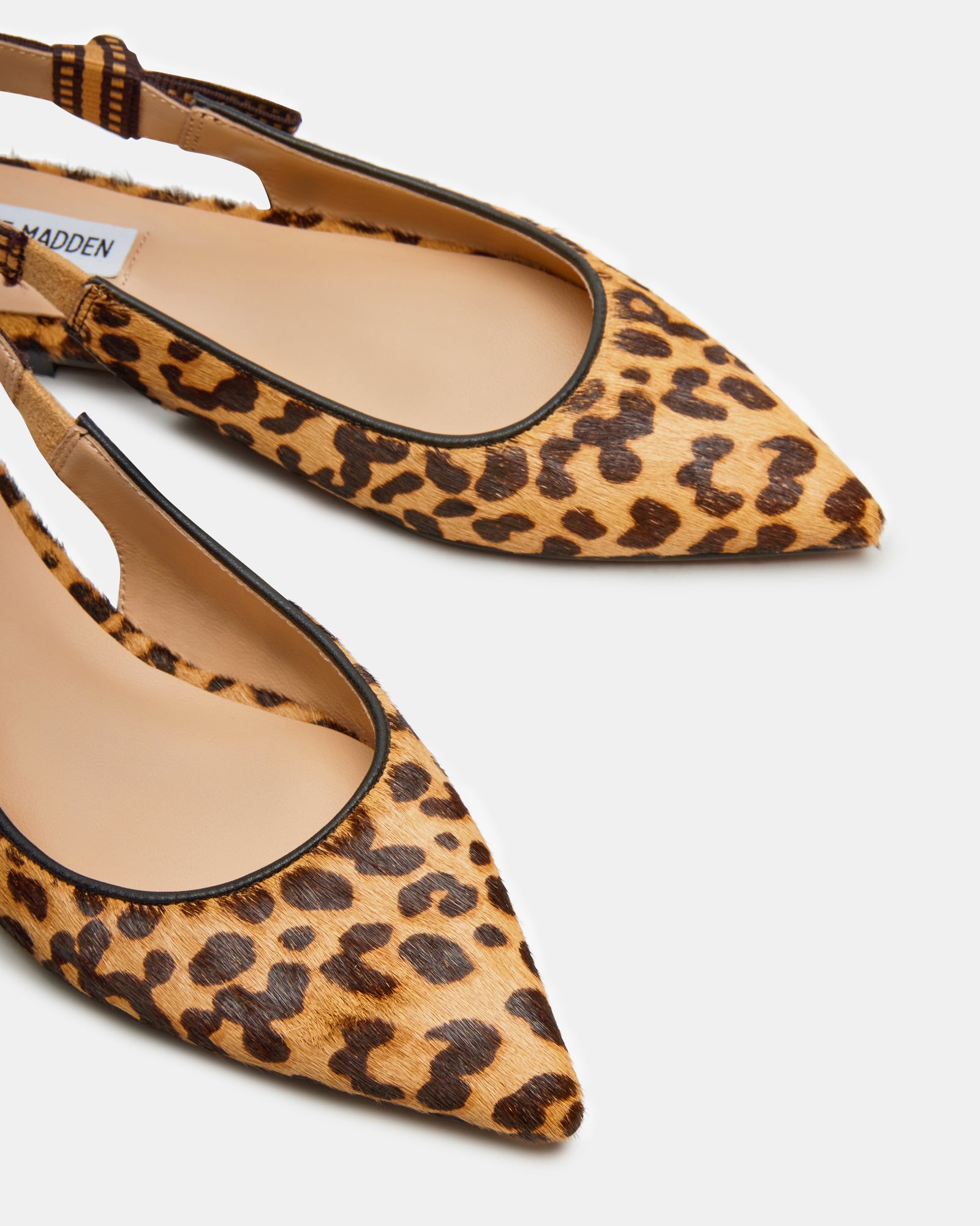 Leopard print orders flat pointed shoes