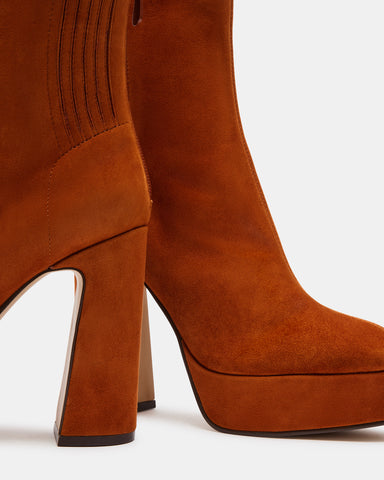 Steve madden reece shop sock bootie rust