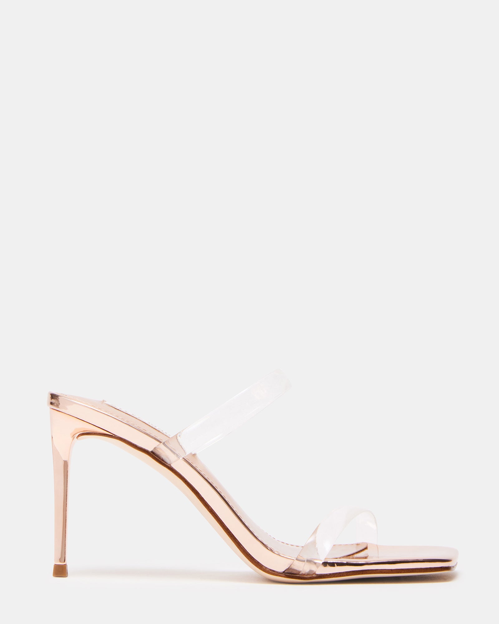 Clear Block Barely There Heels | Boohoo UK