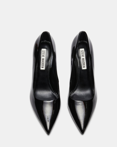 PRISCILLA Black Patent Pump | Women's Heels – Steve Madden