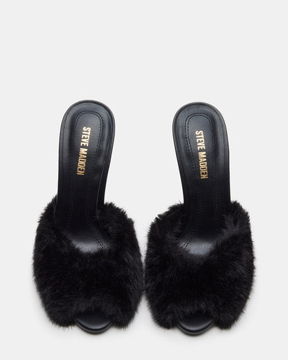 PRIYA FAUX FUR BLACK