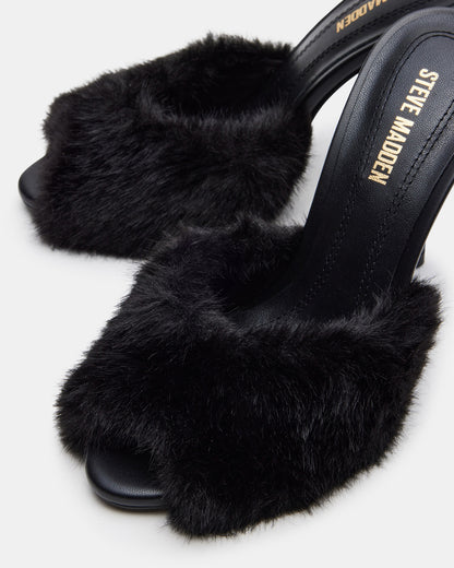 PRIYA FAUX FUR BLACK