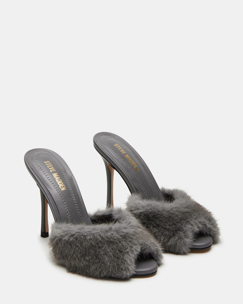 PRIYA FAUX FUR GREY