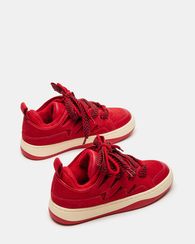 POSSESSION Red Platform Sneaker  Women's Lace Up Sneakers – Steve