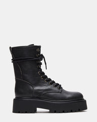 grid black leather steve madden