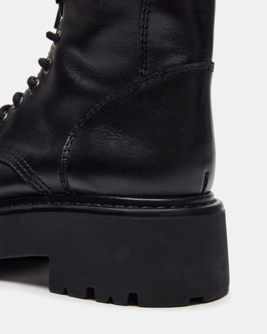 grid black leather steve madden