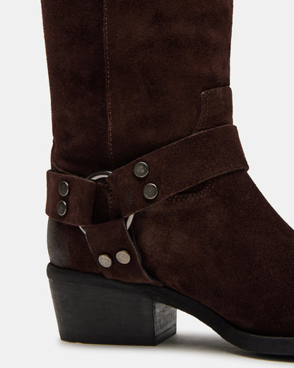 RUSKIN BROWN SUEDE