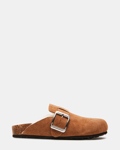 SAM FAUX FUR TAN SUEDE