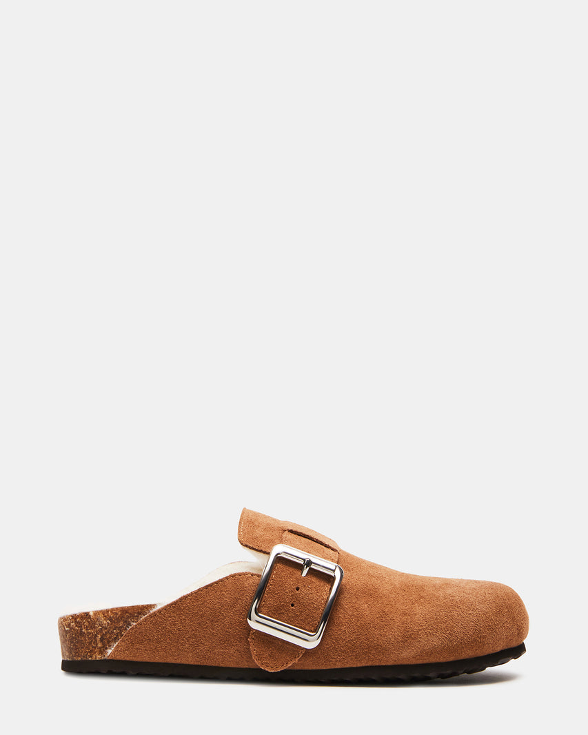 SAM FAUX FUR TAN SUEDE