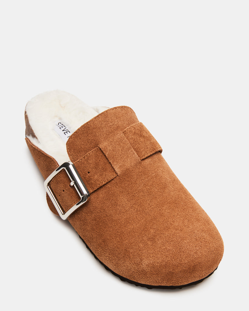 SAM FAUX FUR TAN SUEDE