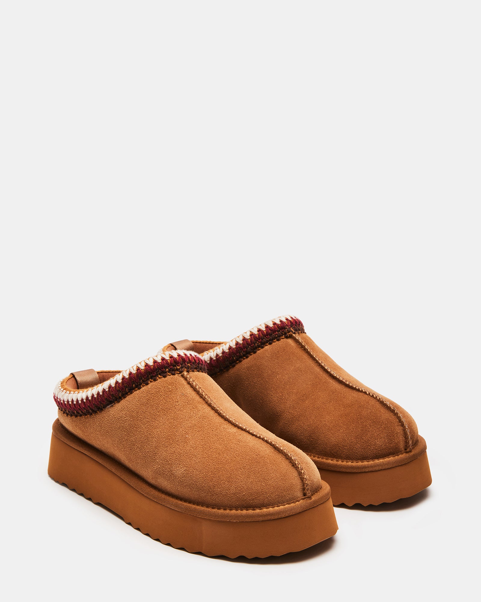 SELENA Cognac Faux Fur Slip On Mule | Women's Slip-Ons – Steve Madden