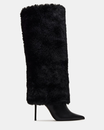 SMITH FAUX FUR BLACK