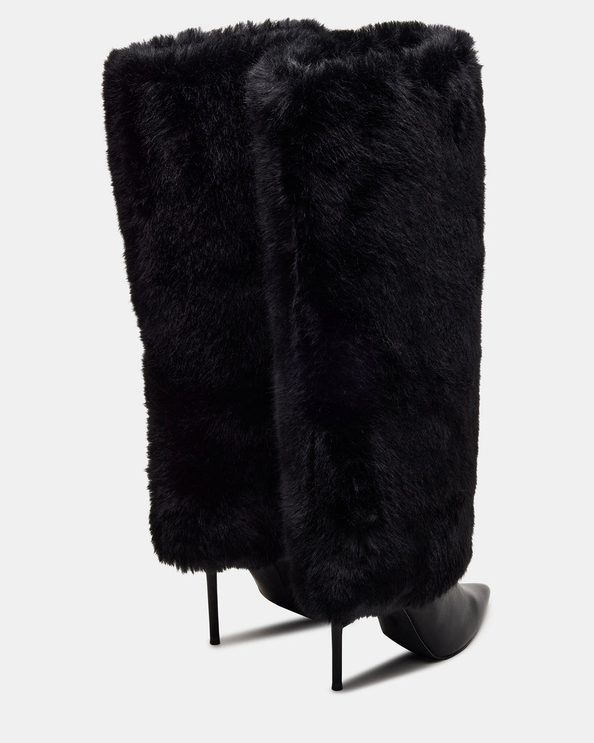 SMITH FAUX FUR BLACK