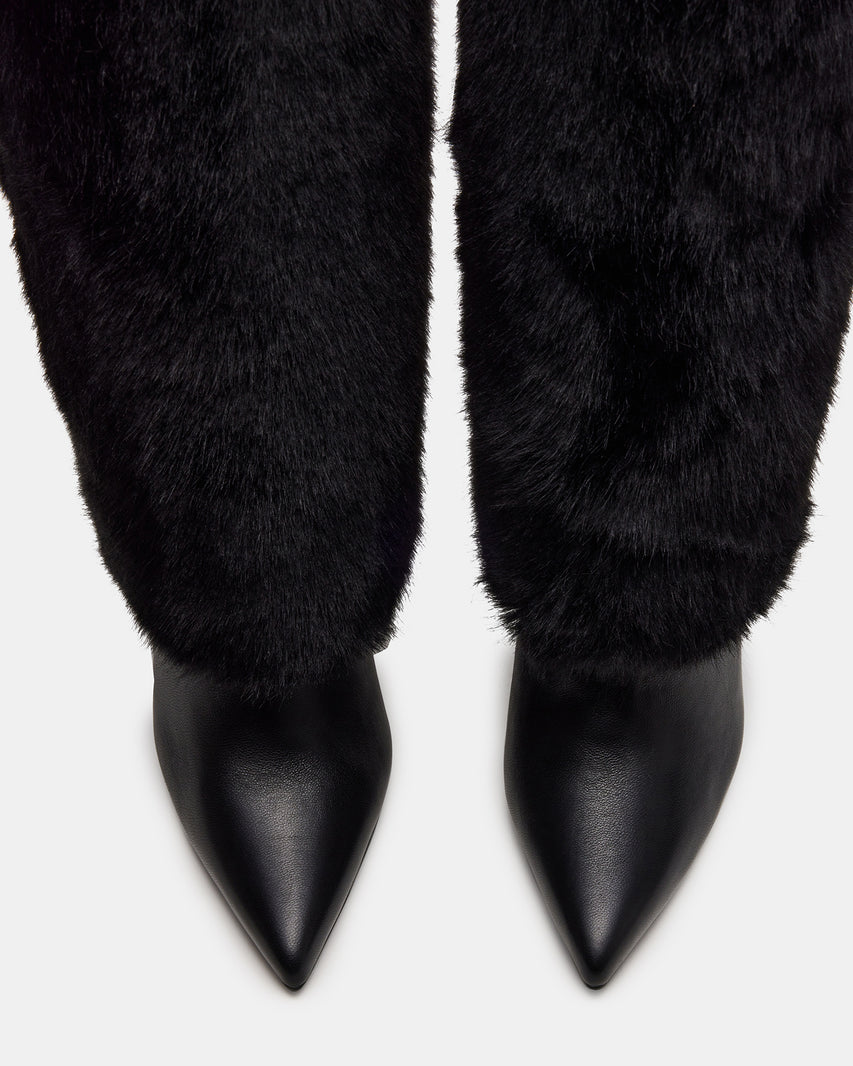 SMITH FAUX FUR BLACK