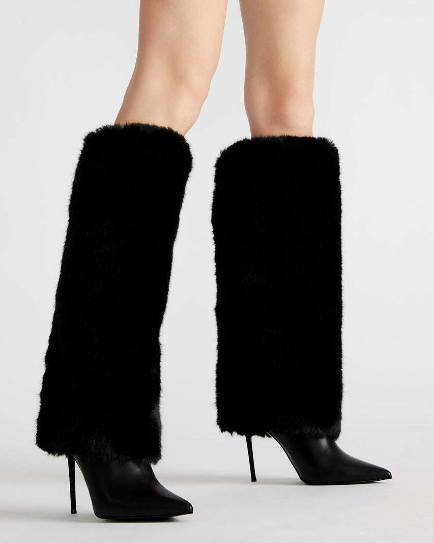 SMITH FAUX FUR BLACK