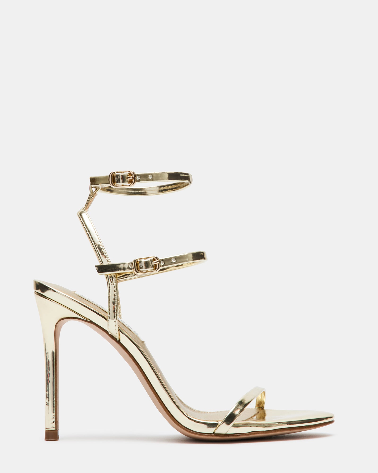 LINA CHAMPAGNE TEXTURED SANDALS – Toral
