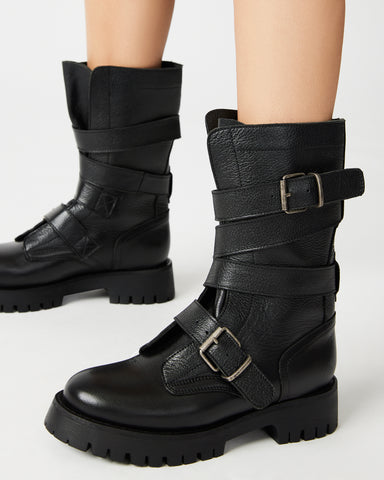 Steve madden bam store black leather boots