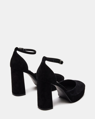 Steve madden black store suede sandals