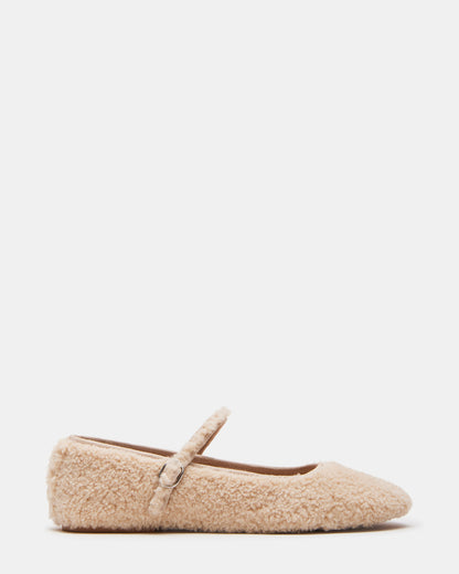 VINETTA FAUX SHEARLING NATURAL