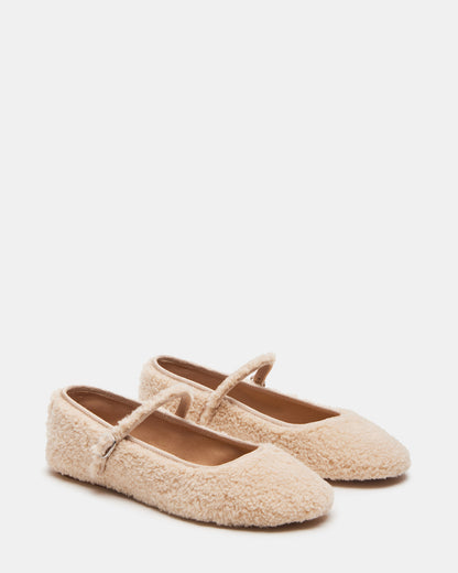 VINETTA FAUX SHEARLING NATURAL