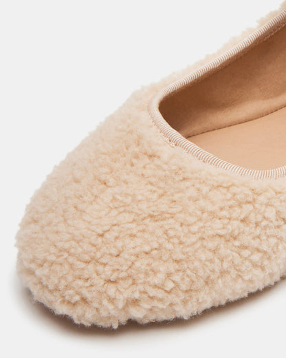 VINETTA FAUX SHEARLING NATURAL