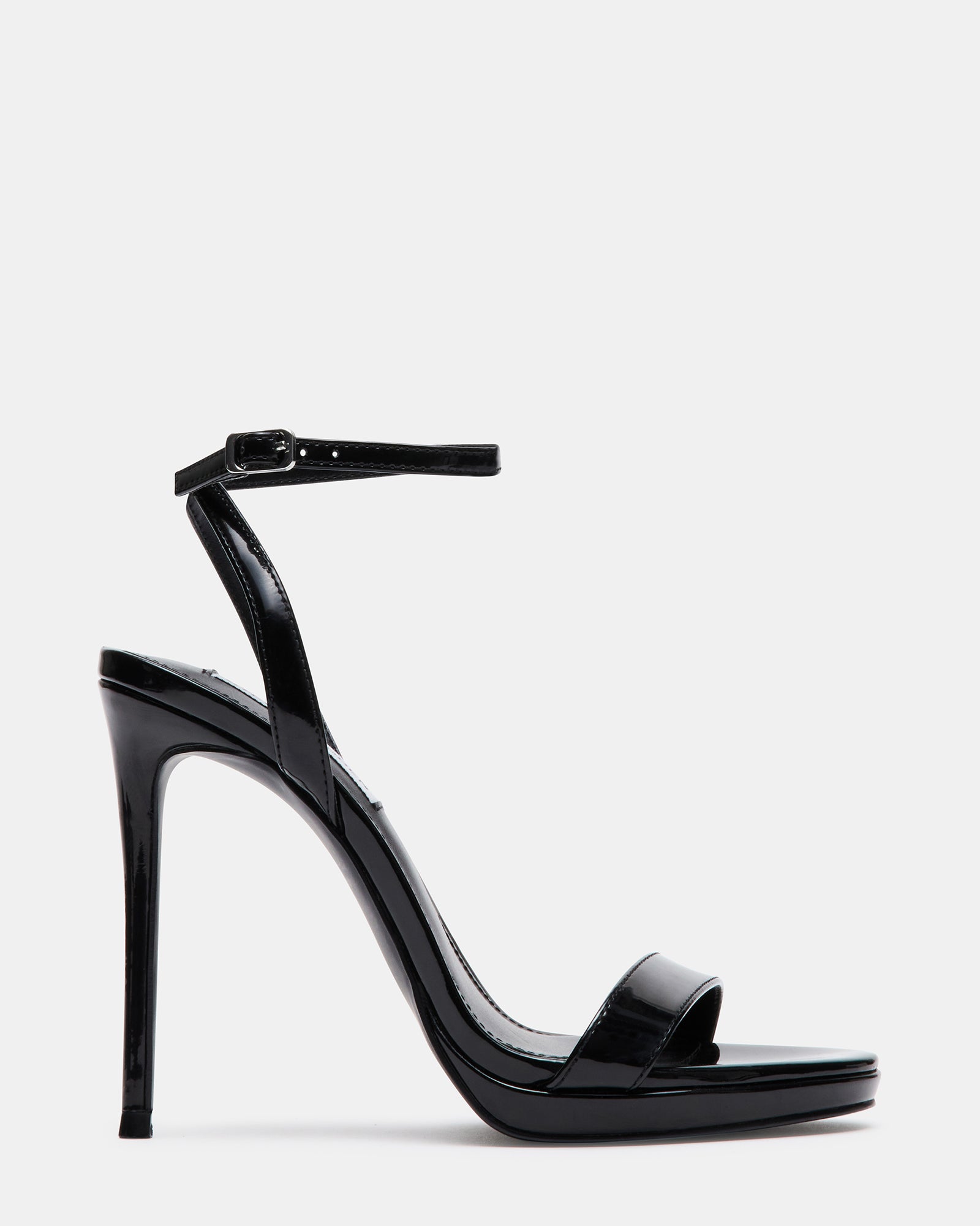 Black Patent Pointed-Toe Ankle-Strap Pumps - CHARLES & KEITH US