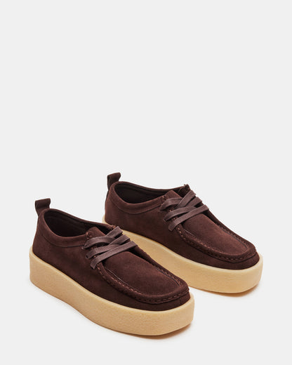 WAYLAND CHOCOLATE BROWN SUEDE