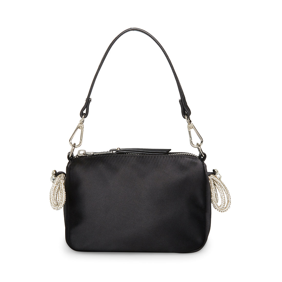 BNOBLE-B Black Satin Adjustable Pochette Bag | Women's Handbags